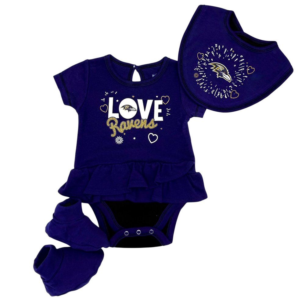 Комплект (бодi,слюнявчик,пiнетки) NFL