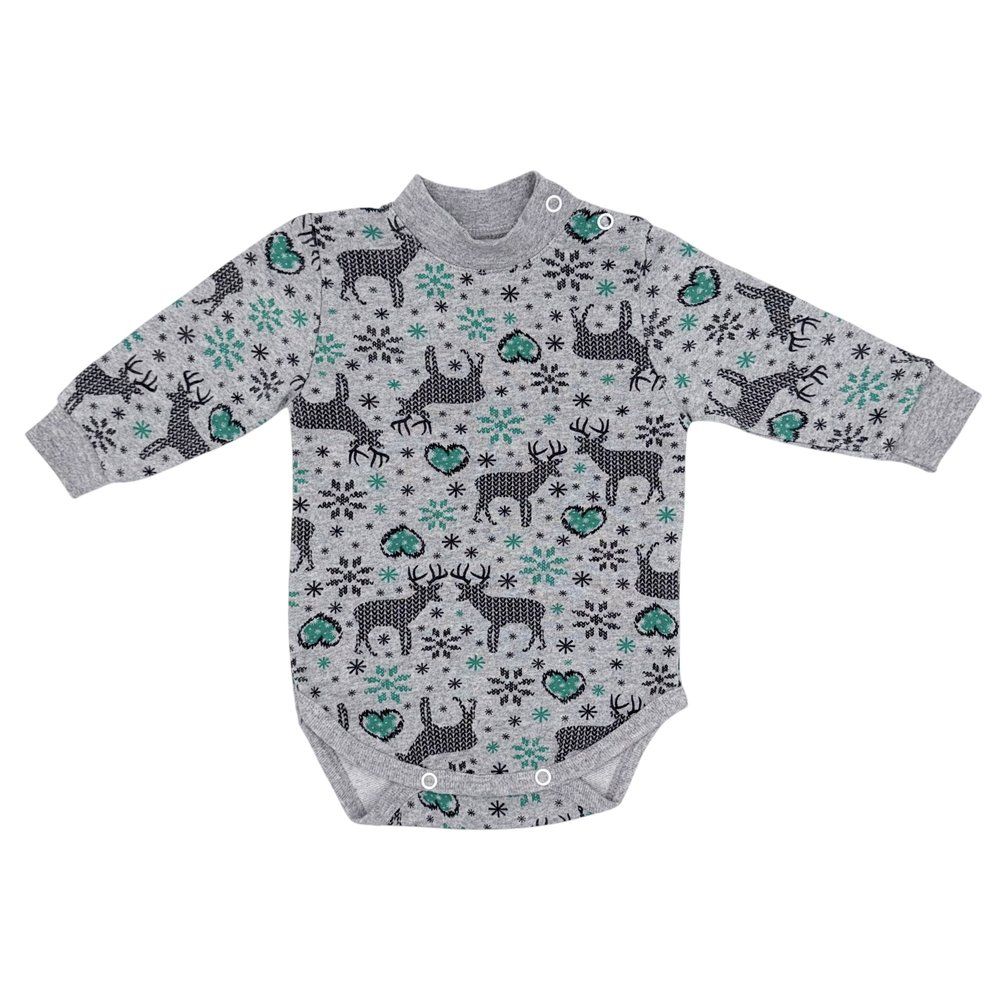 Тепле боді з довгим рукавом 